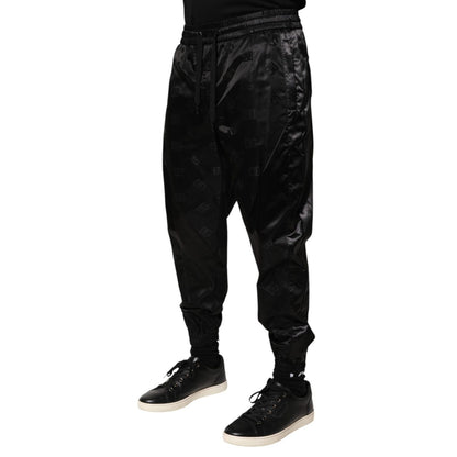Dolce & Gabbana Black Logo DG Print Men Jogger Sweatpants Pants Dolce & Gabbana