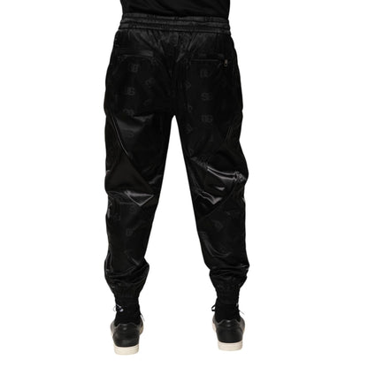 Dolce & Gabbana Black Logo DG Print Men Jogger Sweatpants Pants Dolce & Gabbana