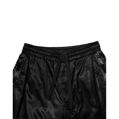 Dolce & Gabbana Black Logo DG Print Men Jogger Sweatpants Pants Dolce & Gabbana
