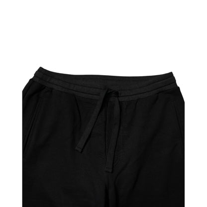 Dolce & Gabbana Black Logo Men Jogger Cotton Sweatpants Pants