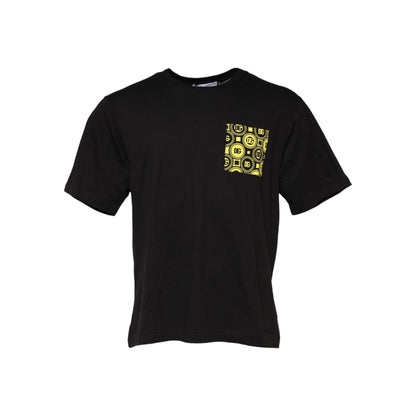 Dolce & Gabbana Black Minimalist Cotton Crew Neck T-shirt Dolce & Gabbana