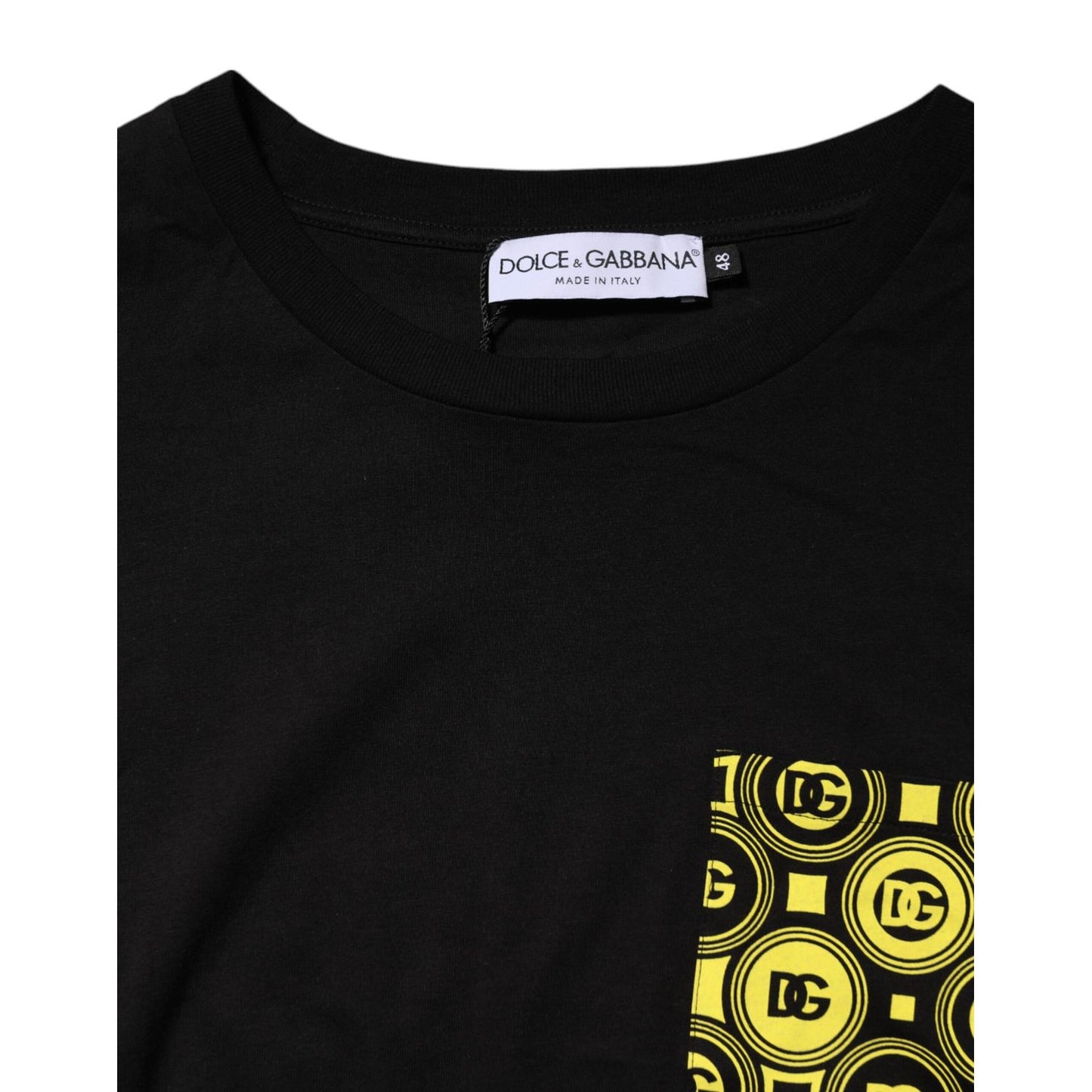 Dolce & Gabbana Black Minimalist Cotton Crew Neck T-shirt Dolce & Gabbana