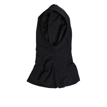 Dolce & Gabbana Black Nylon Elastane Balaclava Hood Face Cover Hat Dolce & Gabbana