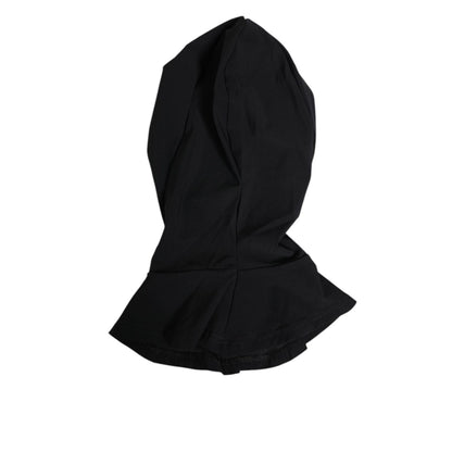 Dolce & Gabbana Black Nylon Elastane Balaclava Hood Face Cover Hat Dolce & Gabbana