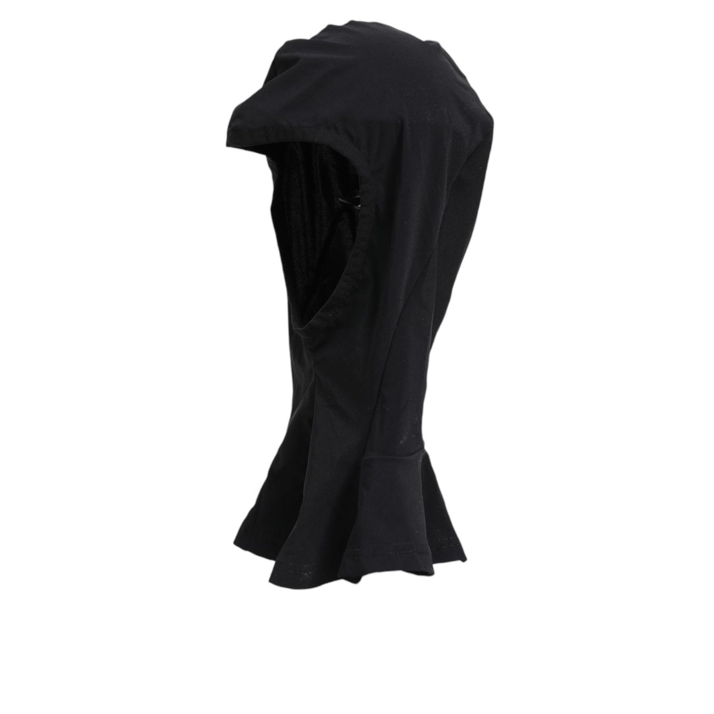 Dolce & Gabbana Black Nylon Elastane Balaclava Hood Face Cover Hat Dolce & Gabbana