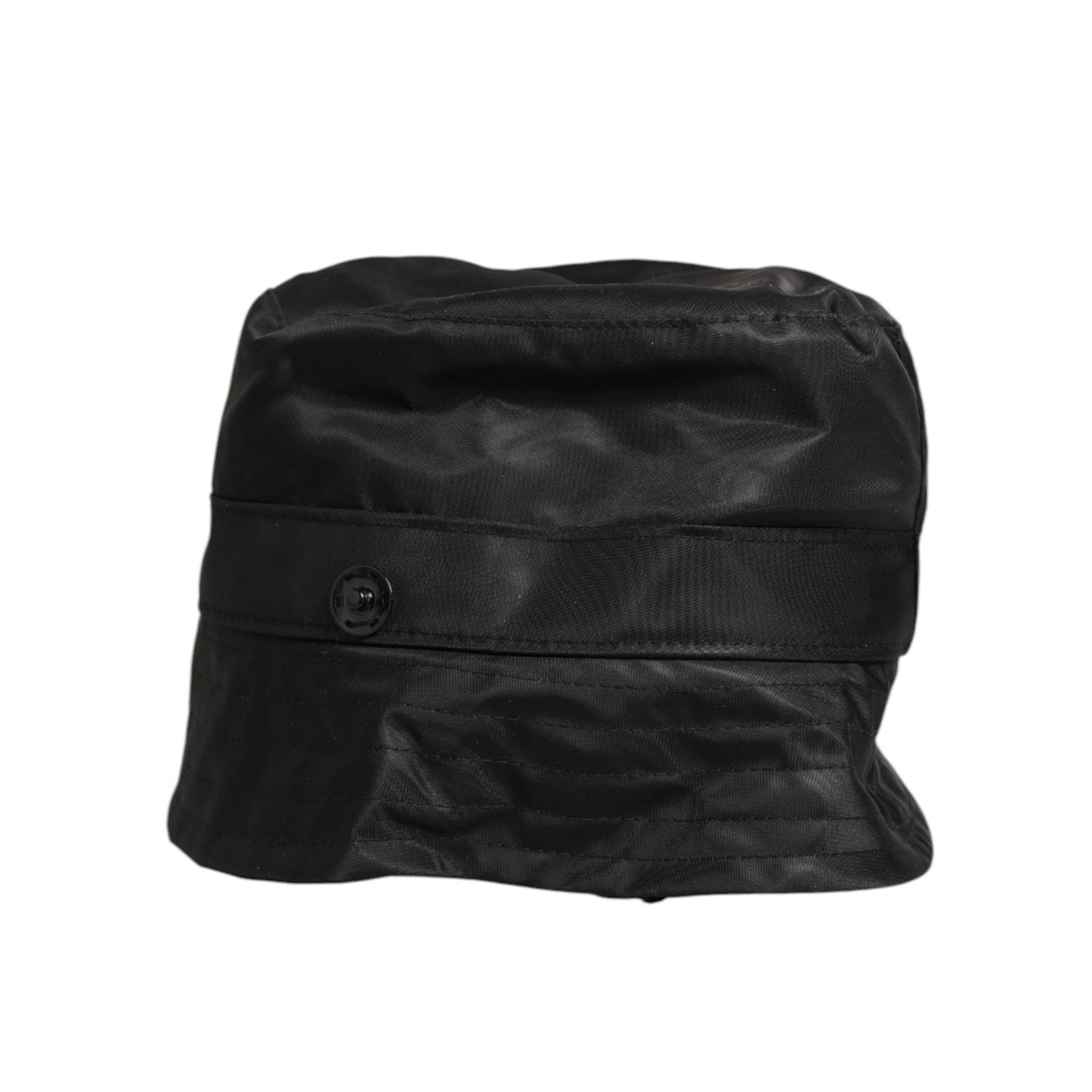 Dolce & Gabbana Black PVC Wide Brim Men Bucket Capello Hat Dolce & Gabbana