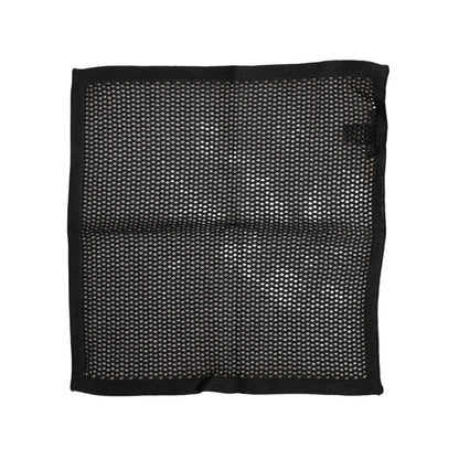 Dolce & Gabbana Black Patterned Cotton Square Foulard Scarf Dolce & Gabbana