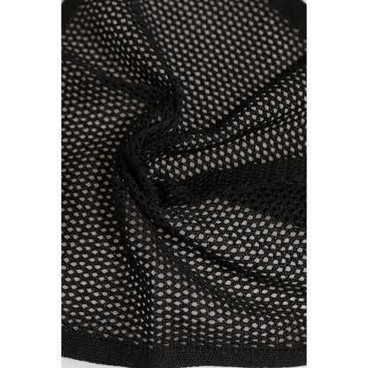 Dolce & Gabbana Black Patterned Cotton Square Foulard Scarf Dolce & Gabbana