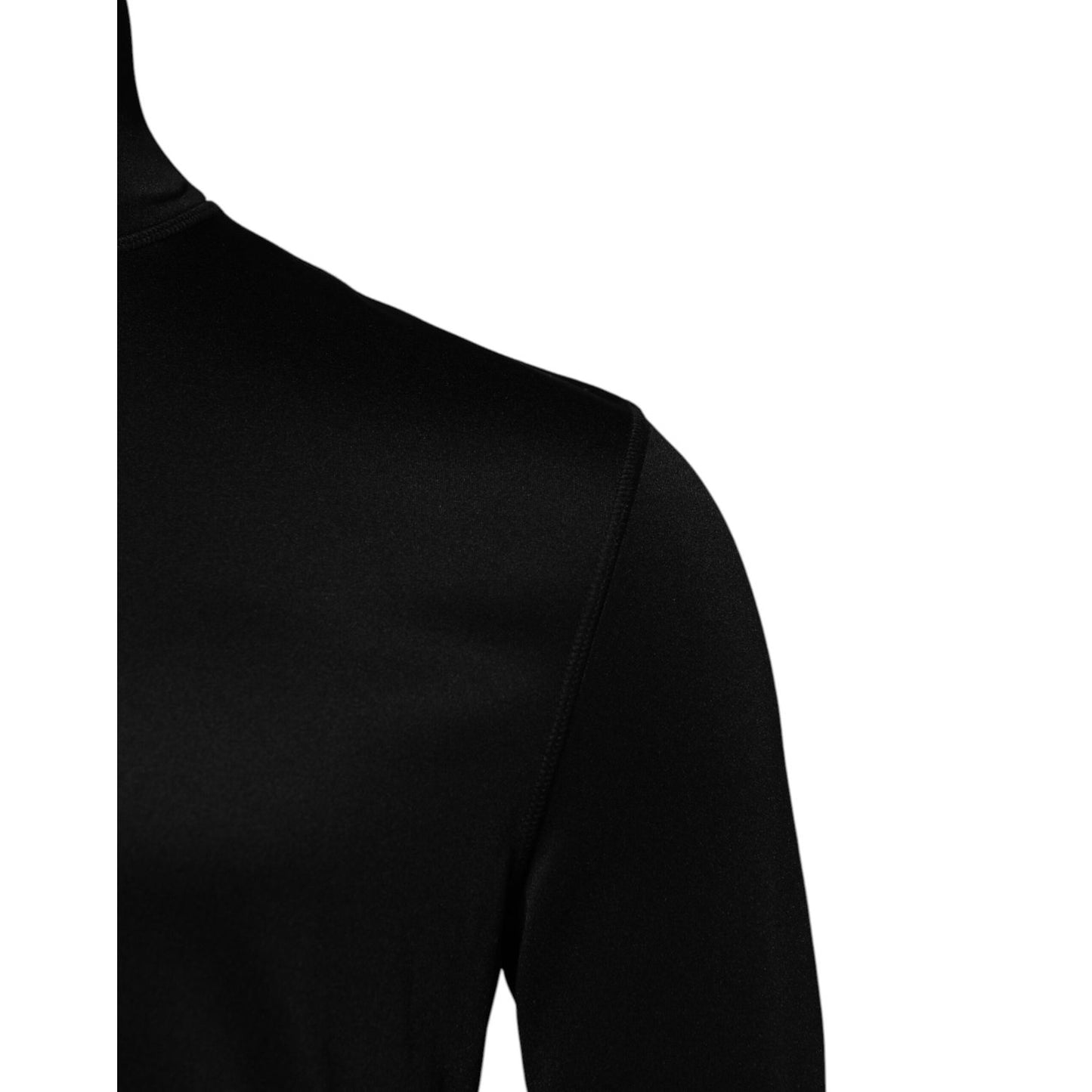 Dolce & Gabbana Black Polyester Turtleneck Pullover Sweater Dolce & Gabbana