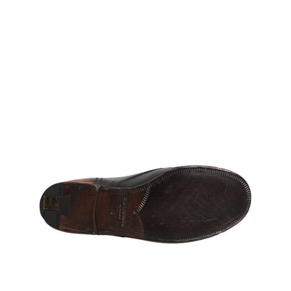 Dolce & Gabbana Black Red Lace Up Short Ankle Boot Shoes Dolce & Gabbana