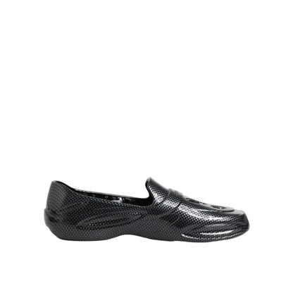 Dolce & Gabbana Black Rubber Slides Low Top Sneakers Shoes Dolce & Gabbana