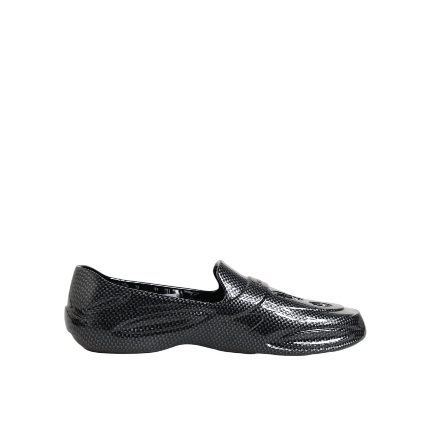 Dolce & Gabbana Black Rubber Slides Low Top Sneakers Shoes Dolce & Gabbana