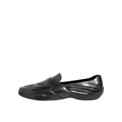 Dolce & Gabbana Black Rubber Slides Low Top Sneakers Shoes Dolce & Gabbana