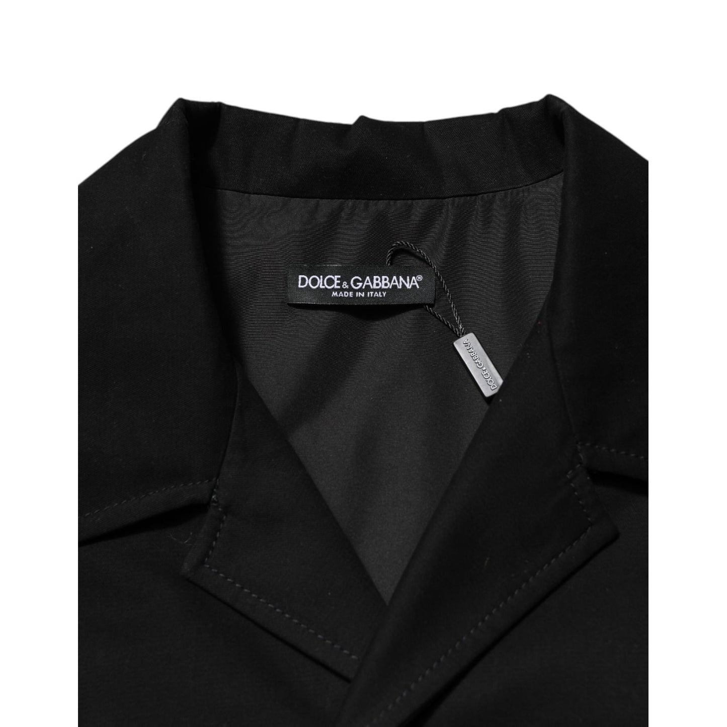 Dolce & Gabbana Black Short Sleeve Button Men Casual Shirt Dolce & Gabbana