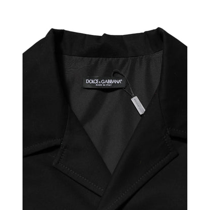 Dolce & Gabbana Black Short Sleeve Button Men Casual Shirt Dolce & Gabbana