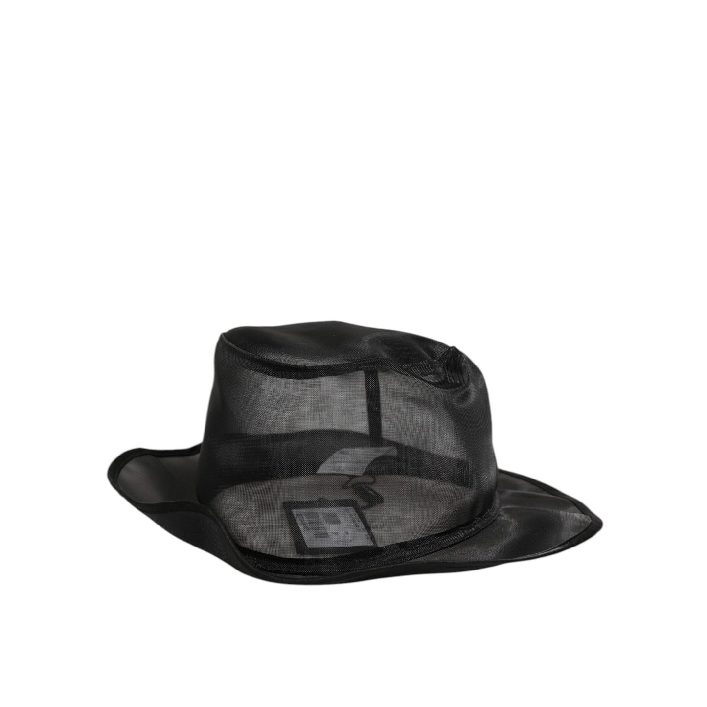 Dolce & Gabbana Black Silk Mesh Bucket Men Fisherman Cap Hat Dolce & Gabbana
