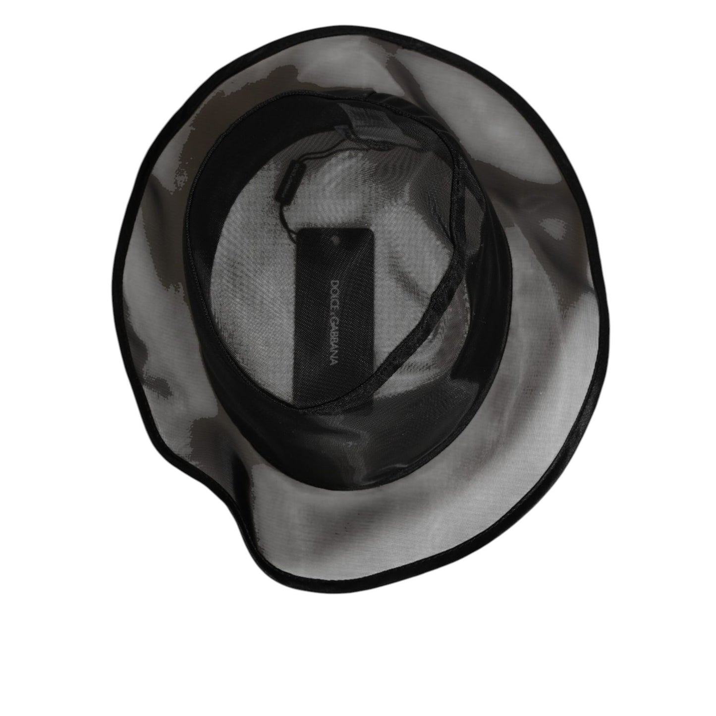 Dolce & Gabbana Black Silk Mesh Bucket Men Fisherman Cap Hat Dolce & Gabbana