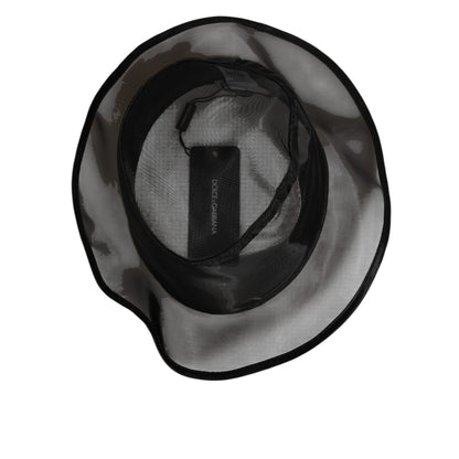 Dolce & Gabbana Black Silk Mesh Bucket Men Fisherman Cap Hat Dolce & Gabbana
