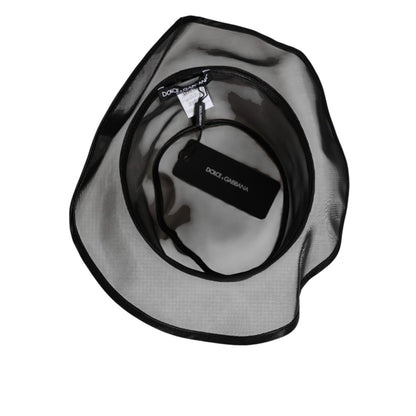 Dolce & Gabbana Black Silk Mesh Bucket Men Fisherman Cap Hat Dolce & Gabbana