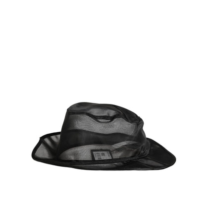 Dolce & Gabbana Black Silk Mesh Bucket Men Fisherman Cap Hat Dolce & Gabbana