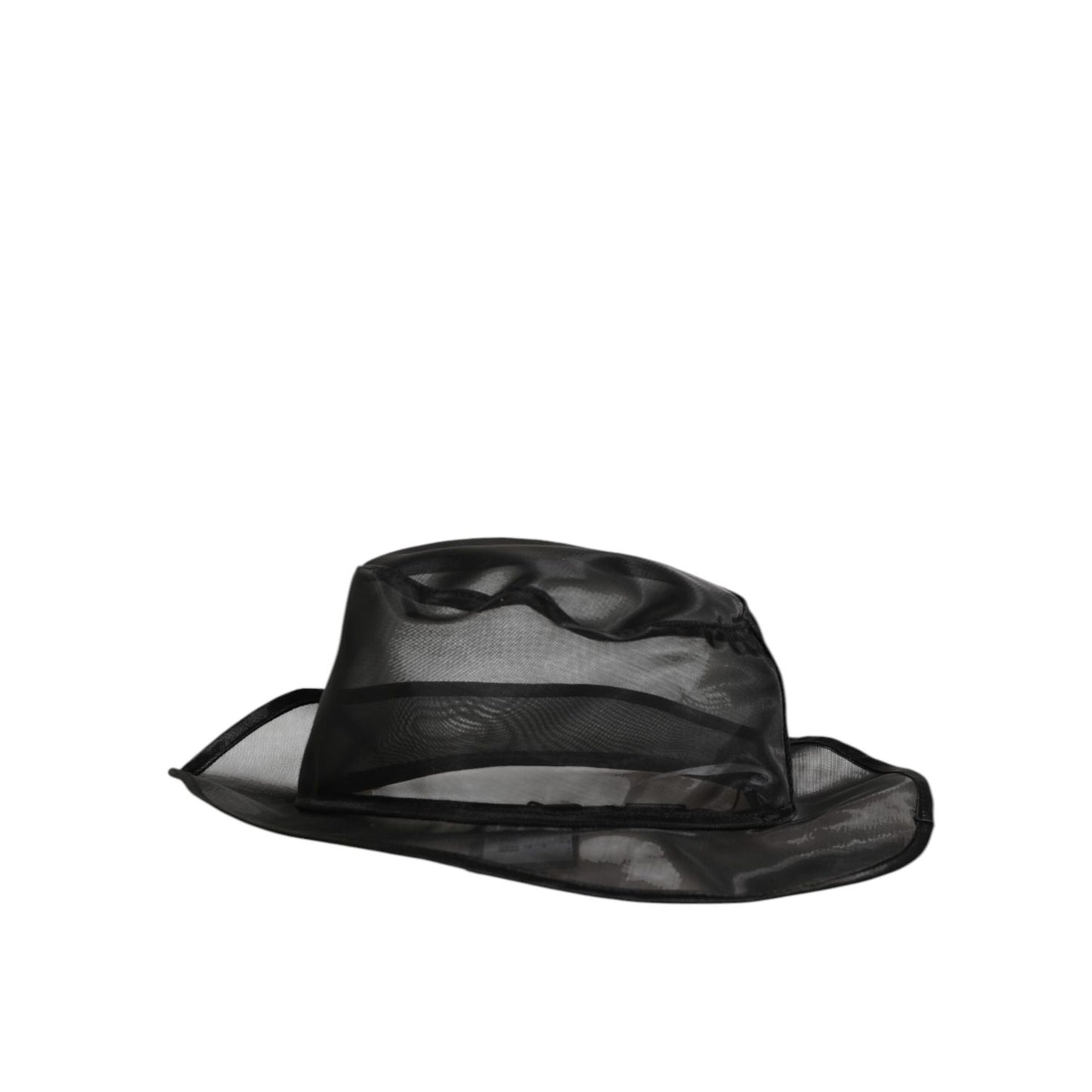 Dolce & Gabbana Black Silk Mesh Bucket Men Fisherman Cap Hat Dolce & Gabbana