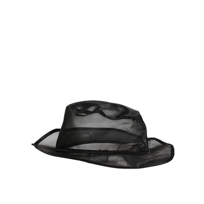 Dolce & Gabbana Black Silk Mesh Bucket Men Fisherman Cap Hat Dolce & Gabbana