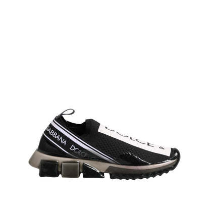 Dolce & Gabbana Black Sorrento Slip On Low Top Sneakers Shoes Dolce & Gabbana