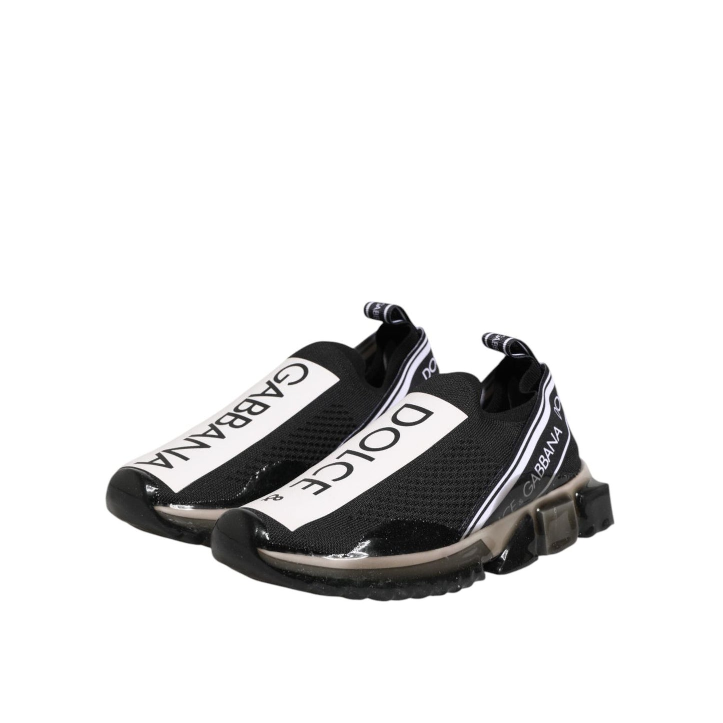 Dolce & Gabbana Black Sorrento Slip On Low Top Sneakers Shoes Dolce & Gabbana