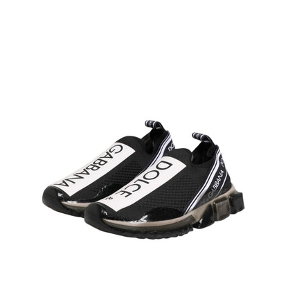 Dolce & Gabbana Black Sorrento Slip On Low Top Sneakers Shoes Dolce & Gabbana