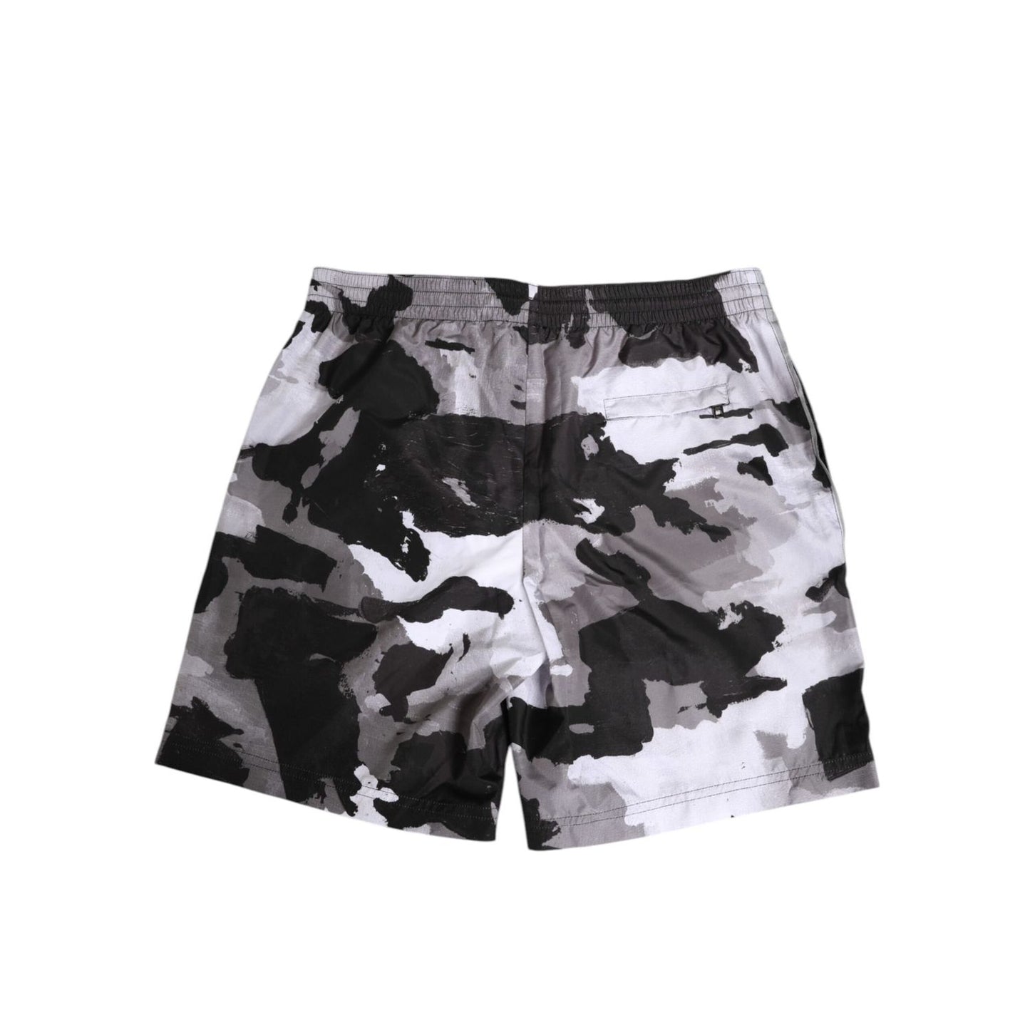 Dolce & Gabbana Black White Camouflage DG Logo Men Swimwear Dolce & Gabbana