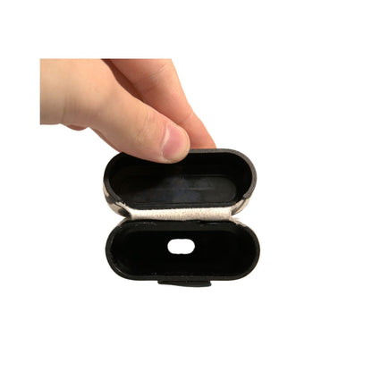 Dolce & Gabbana Black White Leather Scribble Embossed Logo Airpods Case Dolce & Gabbana