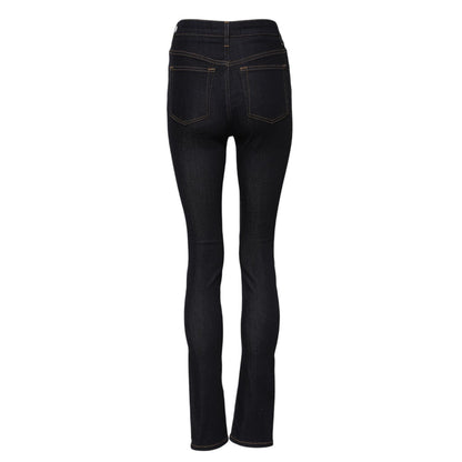 Dolce & Gabbana Blue Cotton High Waist Skinny Denim Jeans Dolce & Gabbana