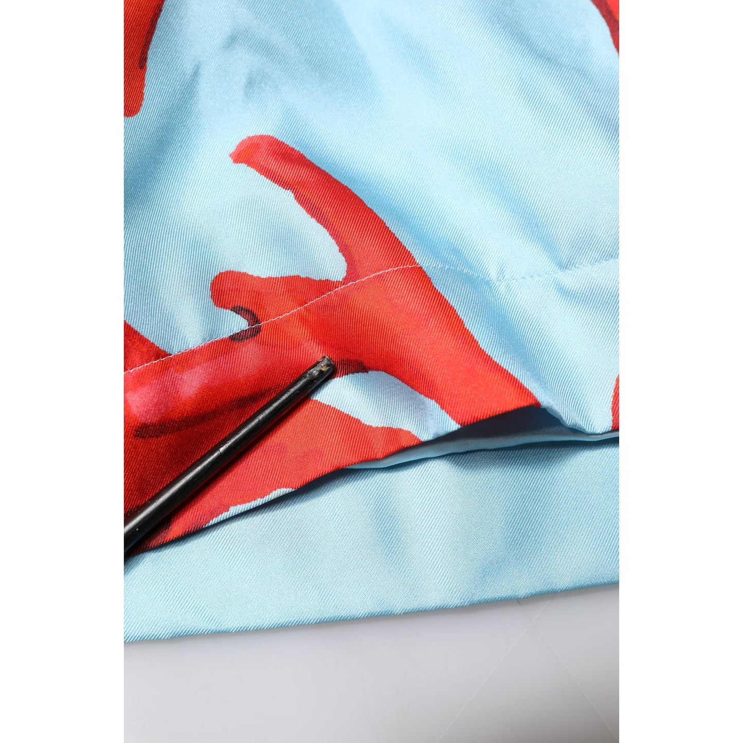 Dolce & Gabbana Blue Red Coral Print Wrap Robe Coat Jacket Dolce & Gabbana