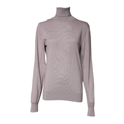 Dolce & Gabbana Brown Cashmere Turtleneck Pullover Sweater Dolce & Gabbana