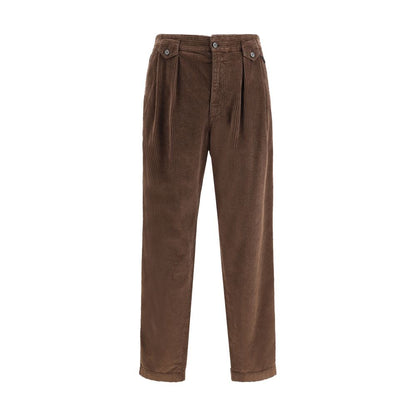 Dolce & Gabbana Brown Cotton Casual Pants