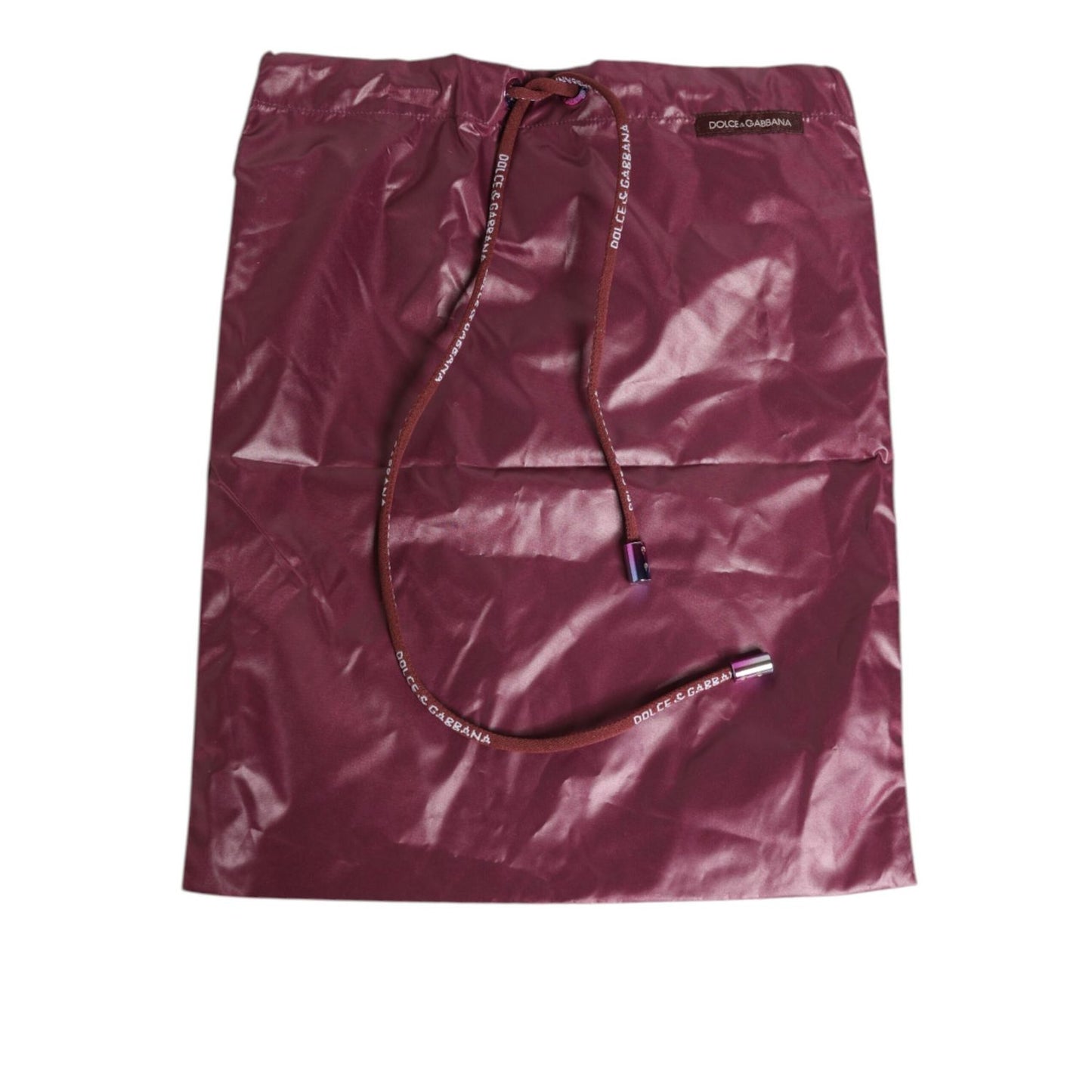 Dolce & Gabbana Burgundy Polyester Logo Embossed Crest Swimwear Dolce & Gabbana