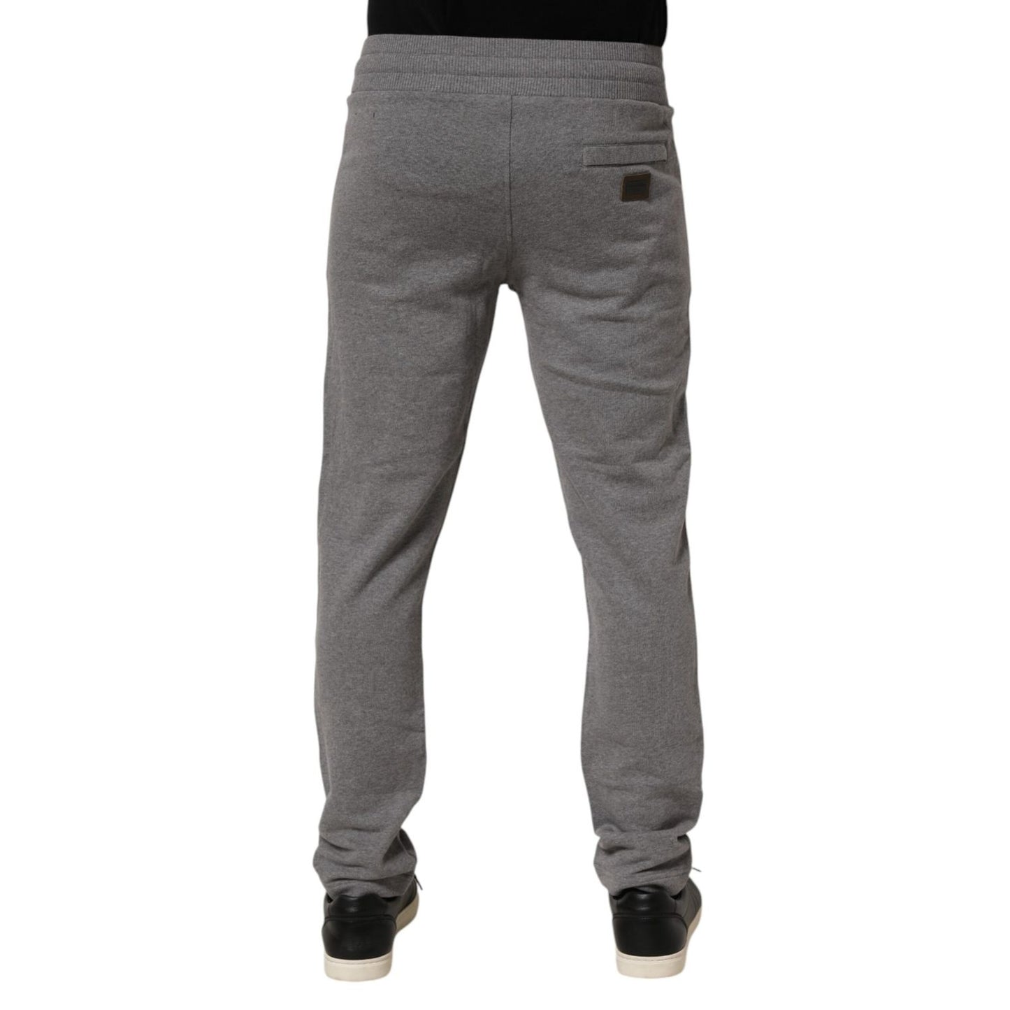 Dolce & Gabbana Cotton Jogger Sweatpants Trouser Gray Dolce & Gabbana