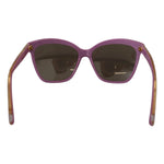Dolce & Gabbana DG4251 Pink Gold Full Rim Rectangle Frame Shades for Women, Violet Pink, Acetate, Gold Lenses, UV Protection