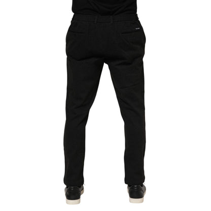 Dolce & Gabbana Dark Gray Viscose Dress Men Pants Dolce & Gabbana