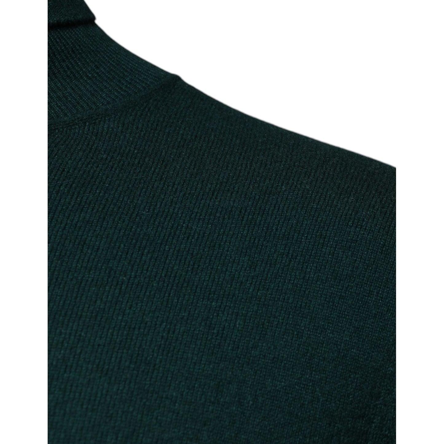 Dolce & Gabbana Green Cashmere Turtleneck Men Pullover Sweater TSH87580-50
