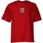 Dolce & Gabbana Red DG Eye Cotton Crew Neck T-shirt TSH87472-44