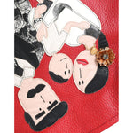 Dolce & Gabbana Red Leather #DGFamily Patch Shopping Tote Bag Dolce & Gabbana Dark Slate Gray