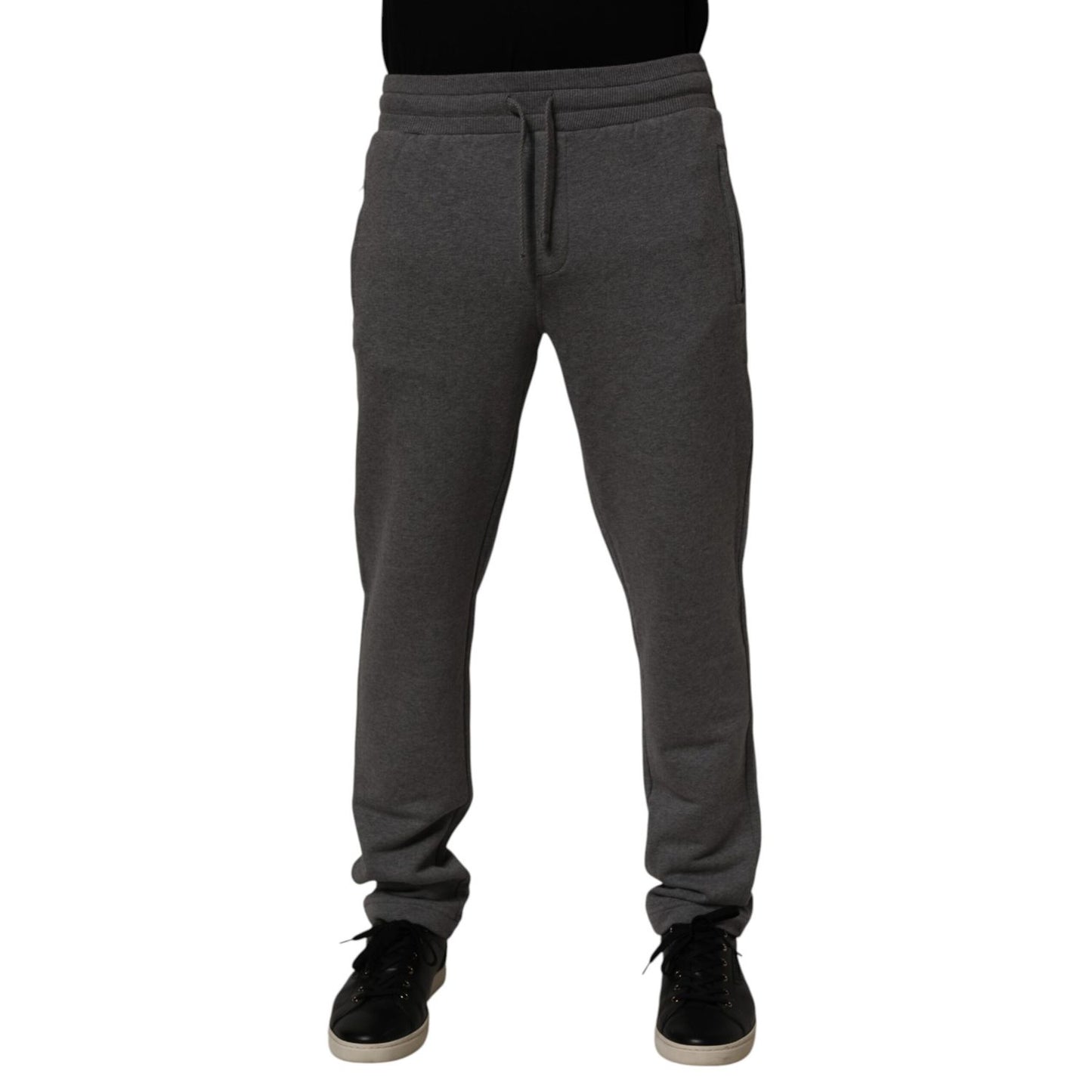 Dolce & Gabbana Gray Cotton Jogger Sweatpants Trouser Pants Dolce & Gabbana