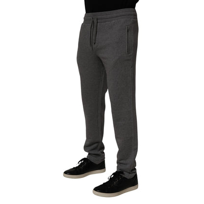 Dolce & Gabbana Gray Cotton Jogger Sweatpants Trouser Pants Dolce & Gabbana