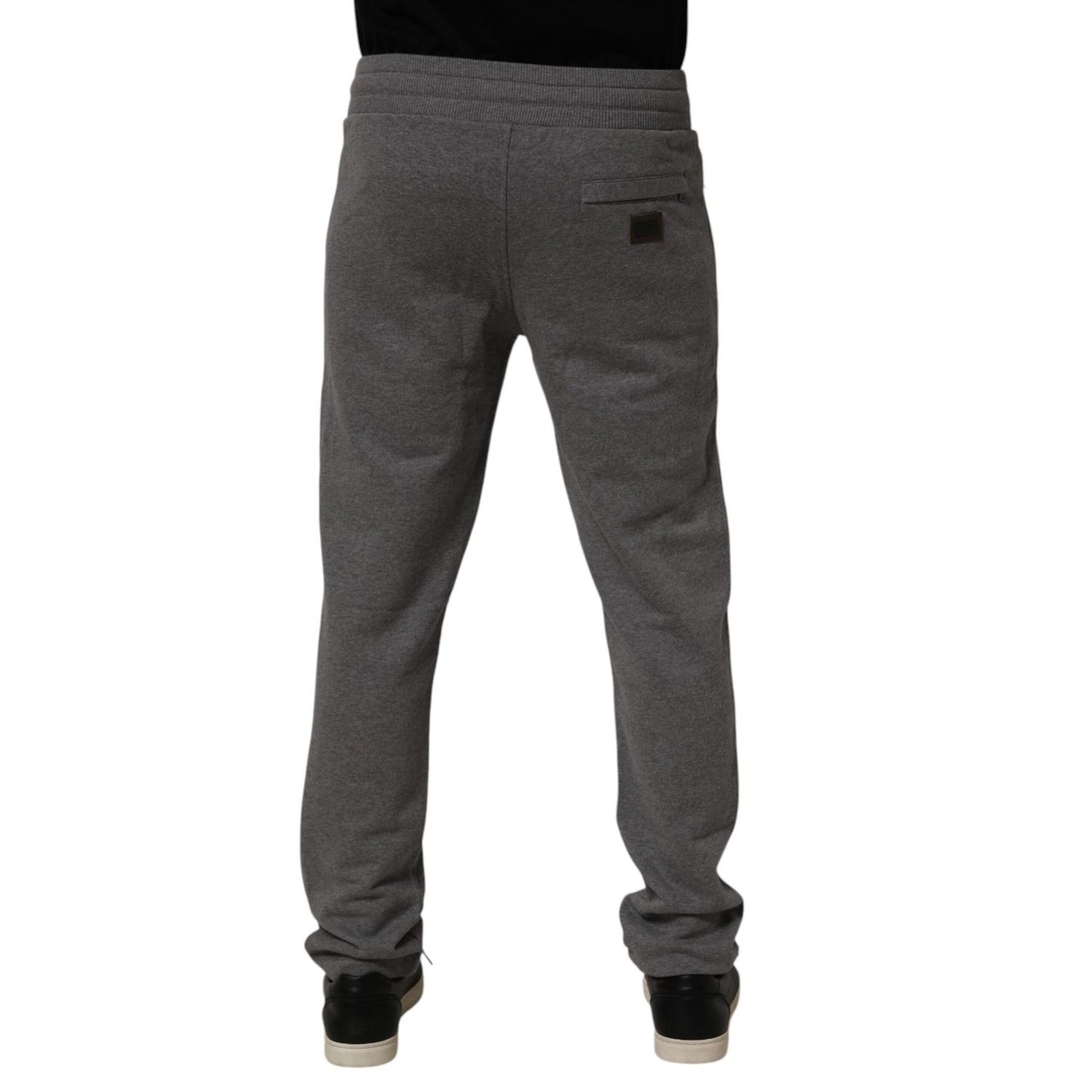 Dolce & Gabbana Gray Cotton Jogger Sweatpants Trouser Pants Dolce & Gabbana
