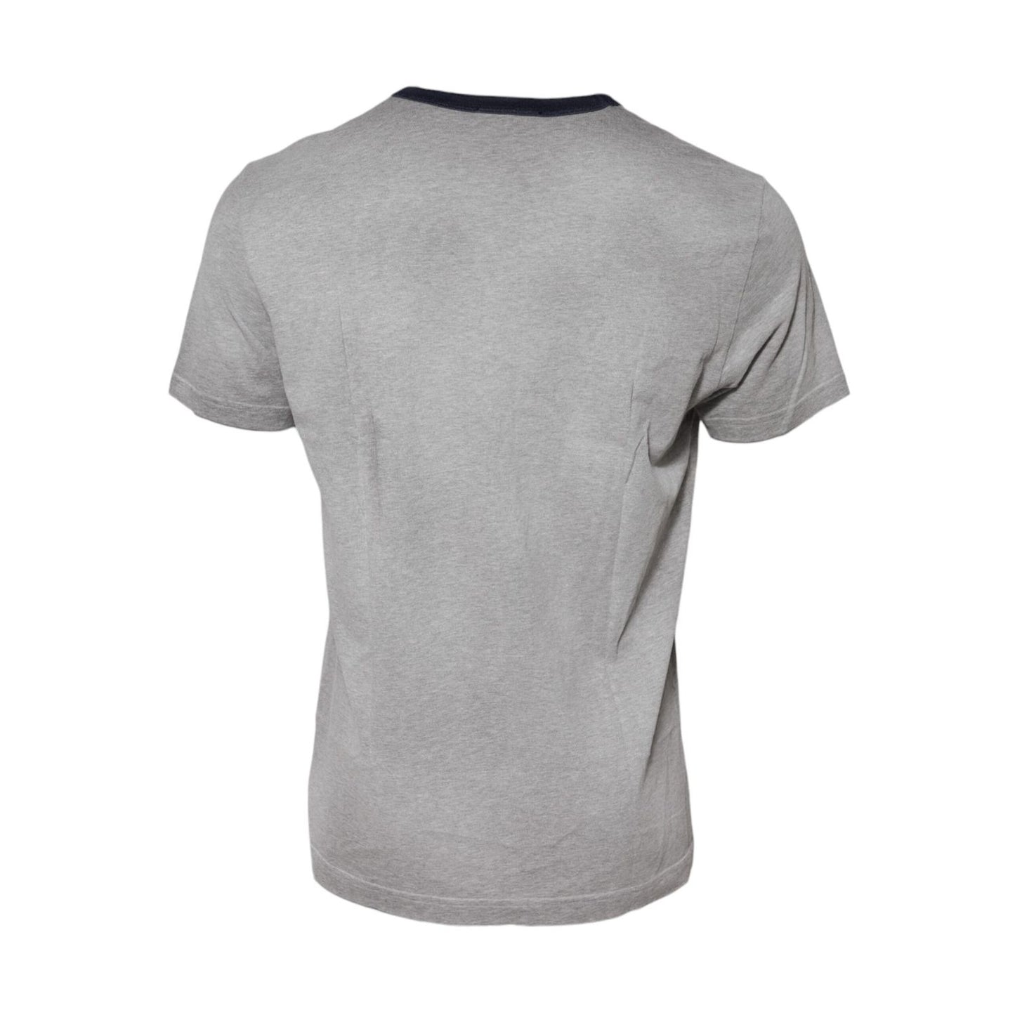 Dolce & Gabbana Gray DG Graphic Print Cotton Crewneck T-shirt Dolce & Gabbana
