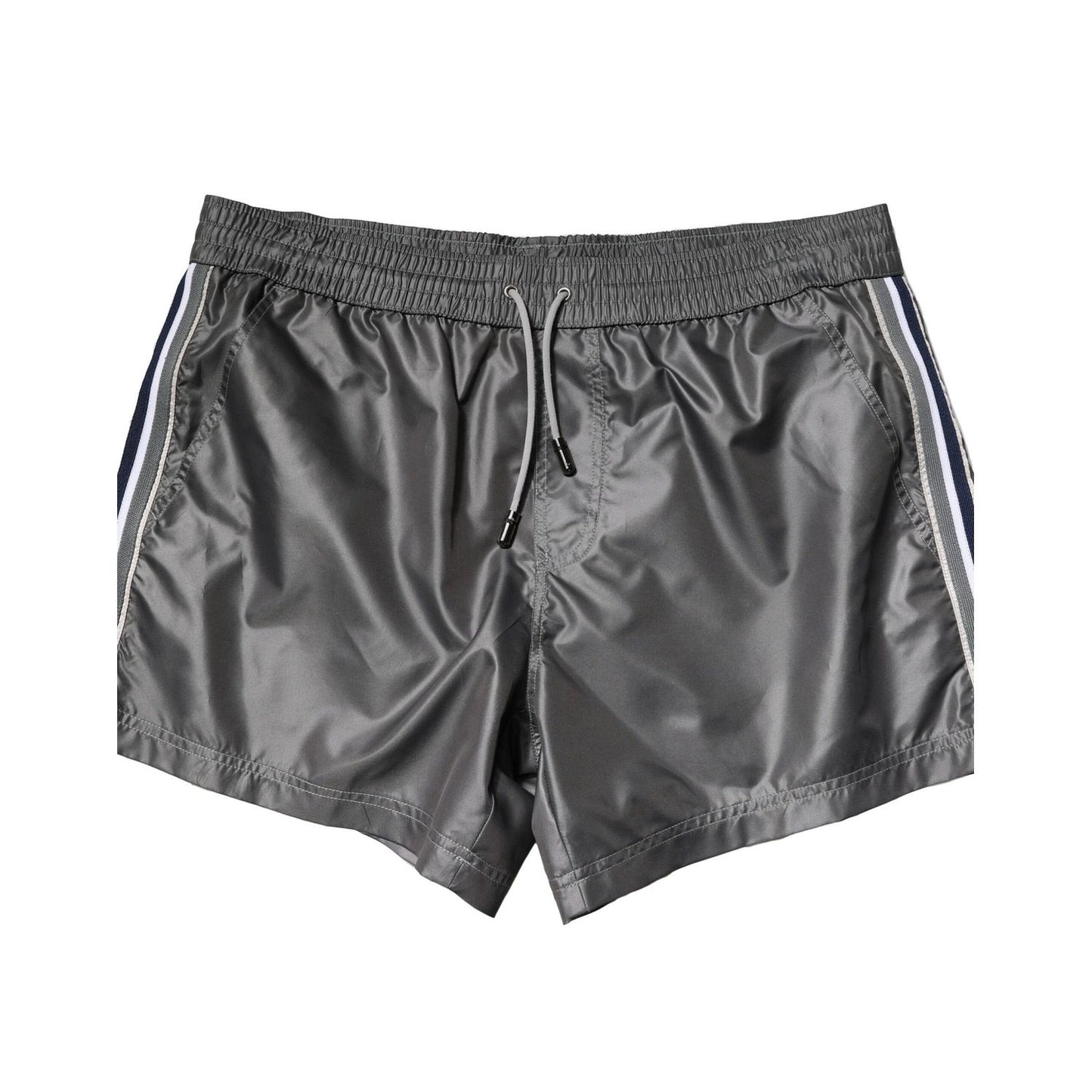 Dolce & Gabbana Gray Polyester Mid Waist Casual Bermuda Shorts Dolce & Gabbana