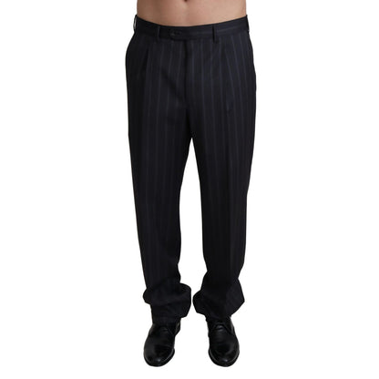 Dolce & Gabbana Gray Wool Blend Formal Trousers Pants Dolce & Gabbana