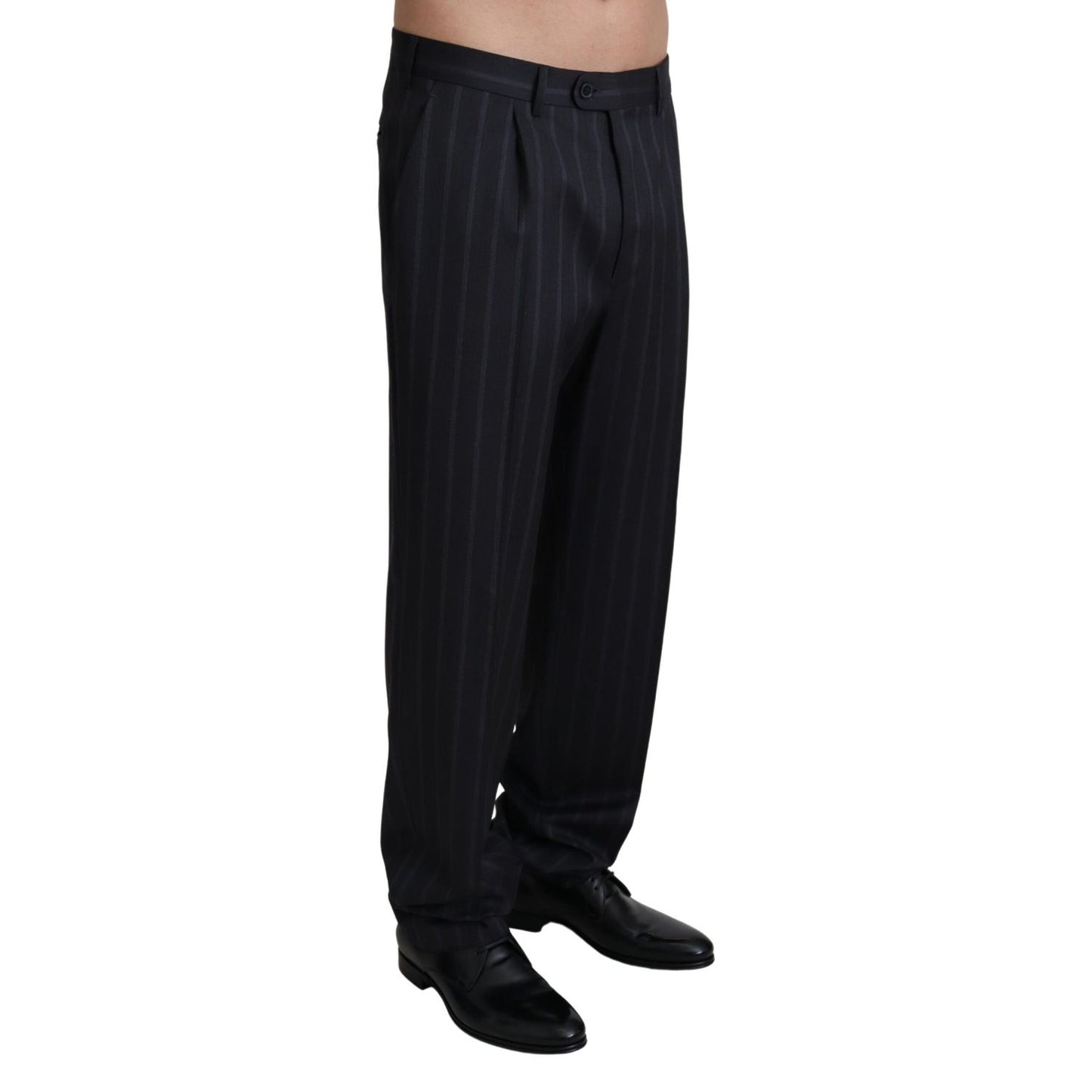 Dolce & Gabbana Gray Wool Blend Formal Trousers Pants Dolce & Gabbana