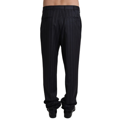 Dolce & Gabbana Gray Wool Blend Formal Trousers Pants Dolce & Gabbana